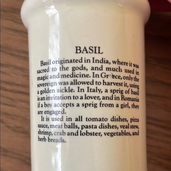 Vintage J.S.N.Y Taiwan Hummel Style Ceramic Spice Jars Onion Basil Children - Picture 5 of 6